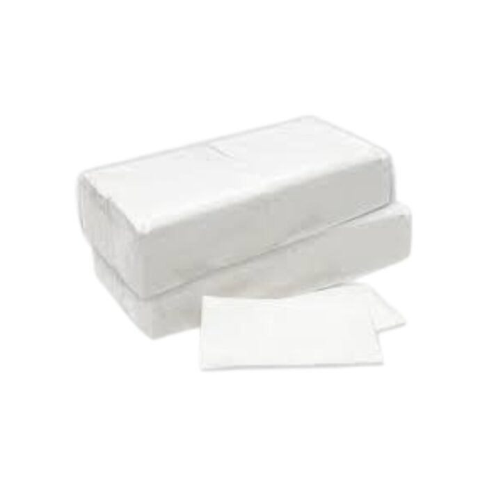 SERVIETTEN 33*33 cm 2*LAGIG 1/8 WEISS VE 2000